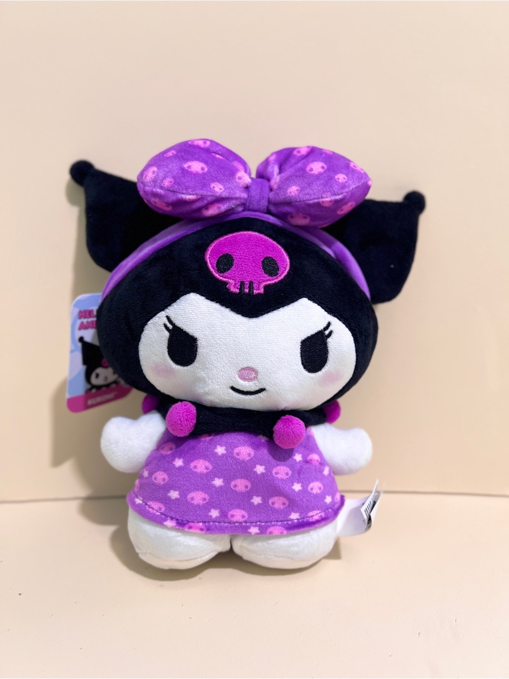 Hello Kitty and Friends Kuromi Purple Plush Doll 9 inch NWT Sanrio Kawaii